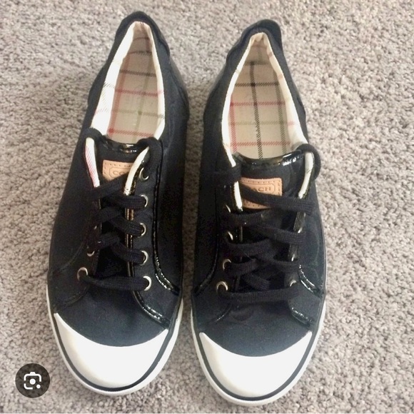 COACH Brand Black Lace-Up Womens Size 8 Sneakers. - Picture 2 of 10